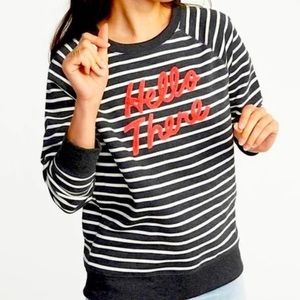 Old Navy Striped ‘Hello There’ Sweatshirt